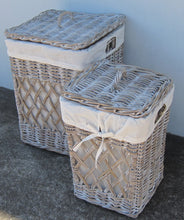Rattan Diamond Open Weave Baskets