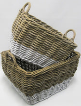 Kubu Grey Baskets with White Base