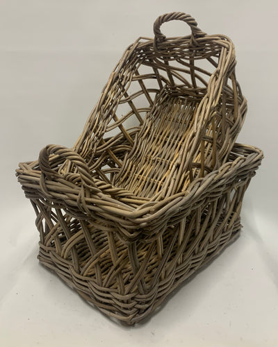 Rattan Diamond Open Weave Baskets