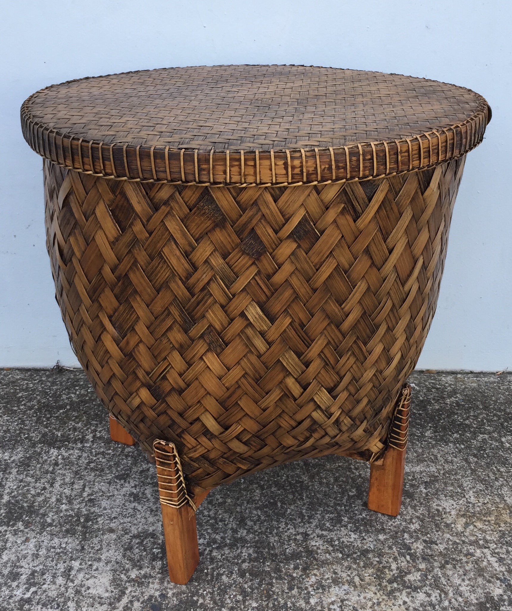 2120 Wholesale S/2 Bongo Drum Storage Hampers Cane / Wicker – Radiant ...
